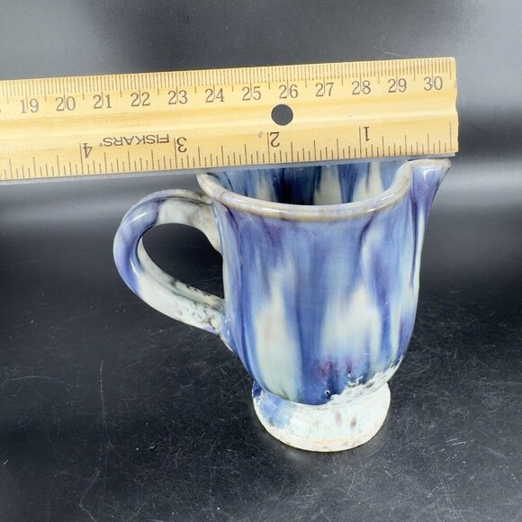 Hand Made Italian Art Pottery Small Pitcher Creamer Made In Italy Signed Vintage - Picture 7 of 16
